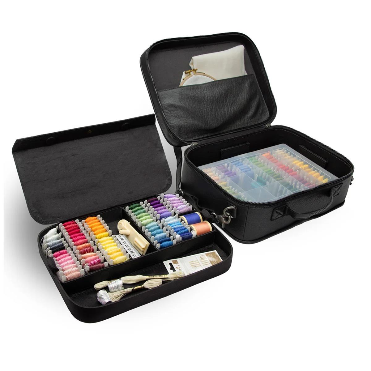 MUUD - Flora Handgemaakte leren tas - kleur black