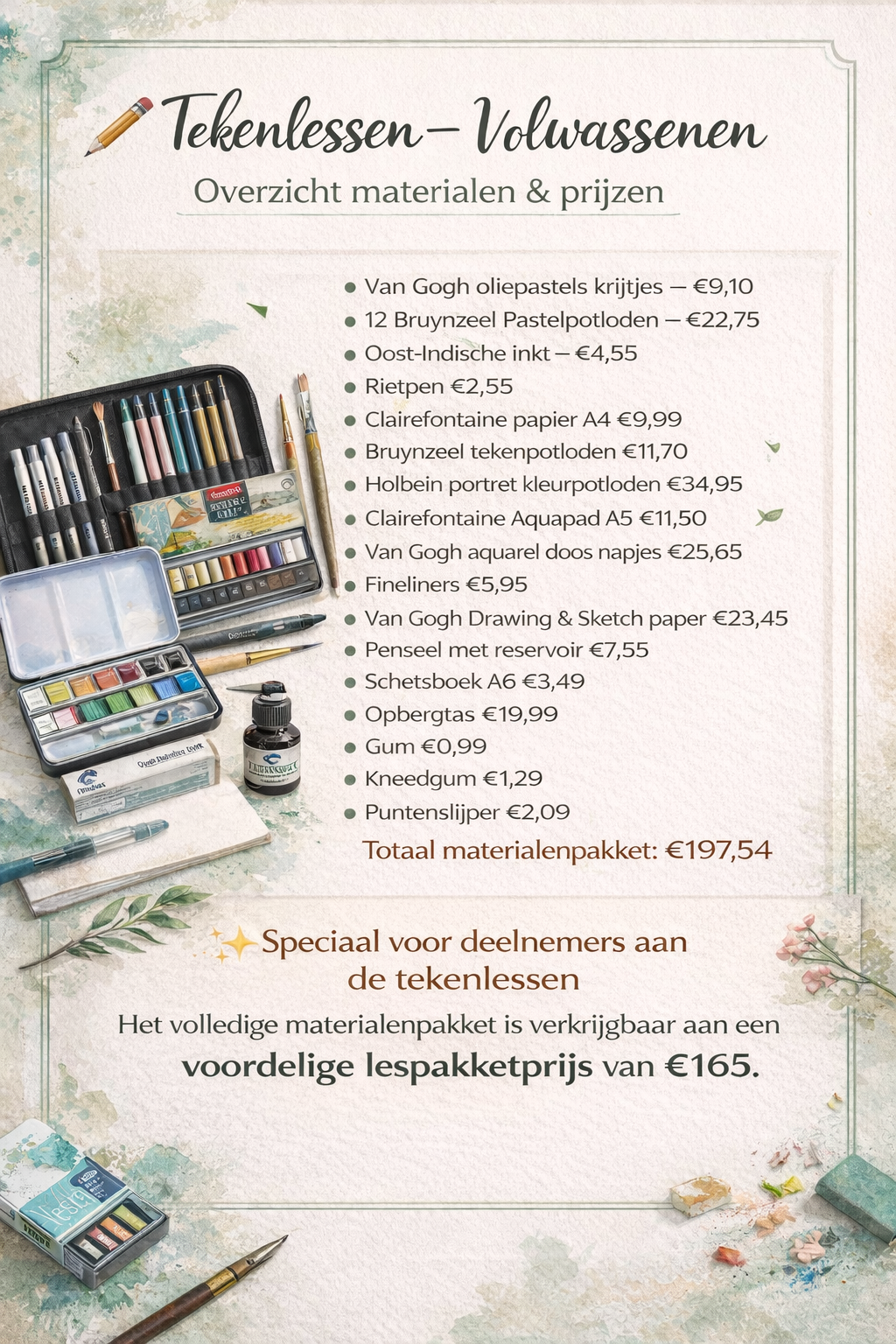 Tekenatelier op zaterdag (volwassenen)