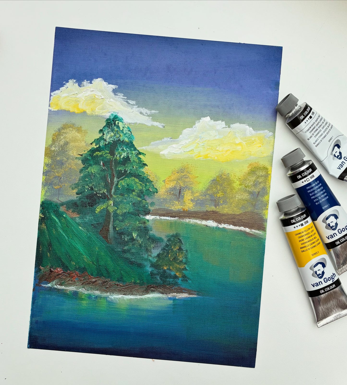 14 maart - Bob Ross landschap schilderen met Olieverf