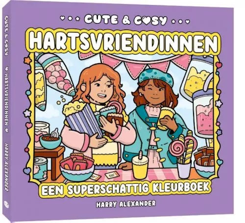 Cute & Cosy - Hartsvriendinnen kleurboek