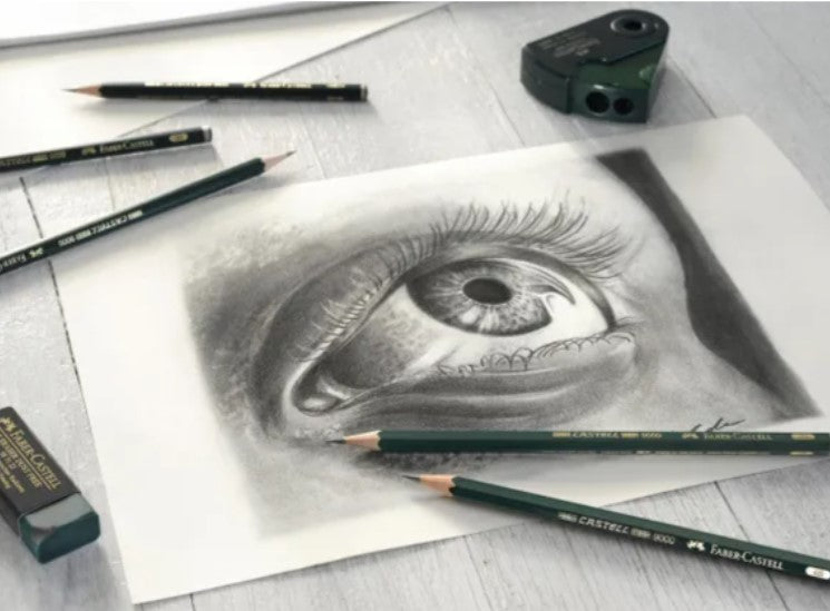 Faber-Castell - Crayons à dessin - 6 pièces - HB/B/2B/4B/6B/8B