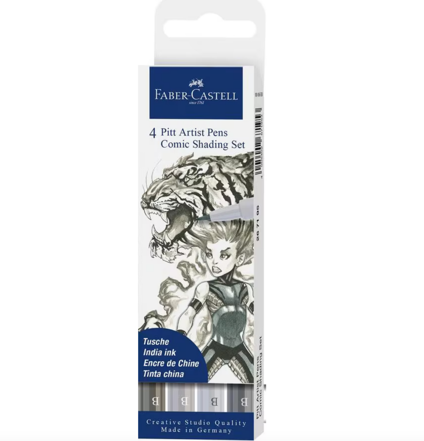 Faber-Castell - Tekenstift Pitt Artist Pen Comic 4-delige etui