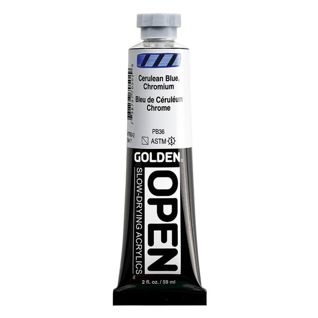 Golden OPEN Acrylics - Cerulean blauw Chromium - 59 ml