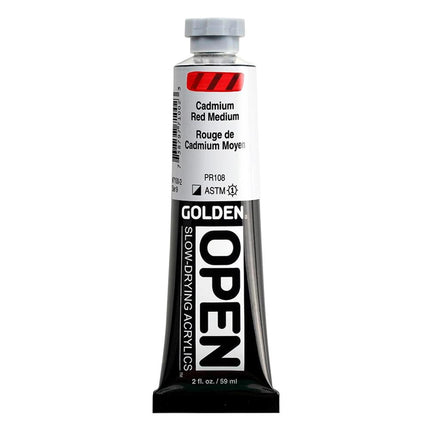 Golden OPEN Acrylics - Cadmiumrood Middel - 59 ml