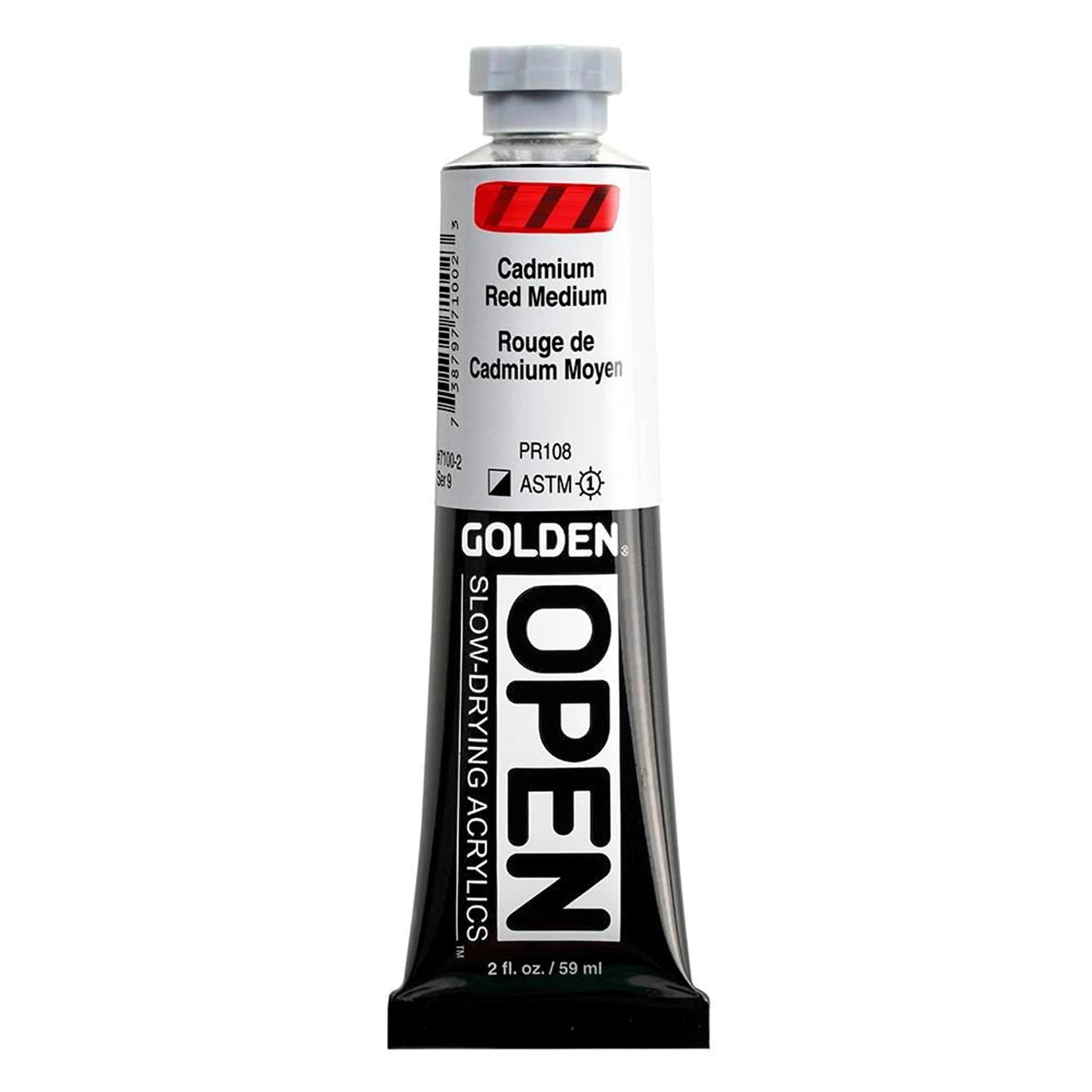 Golden OPEN Acrylics - Cadmiumrood Middel - 59 ml