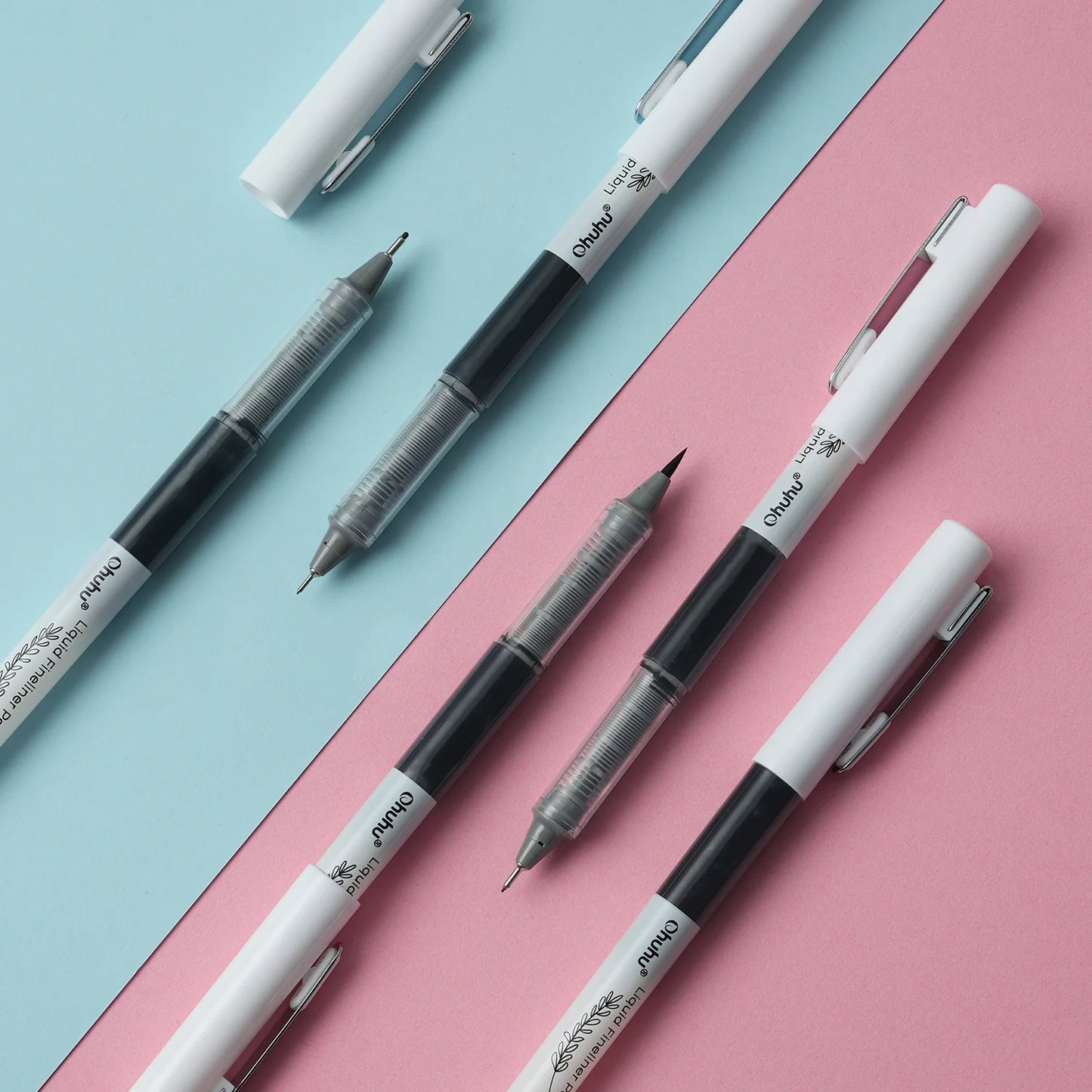 PRE ORDER - Ohuhu Kohala Fineliner drawing pen zwart – set van 9