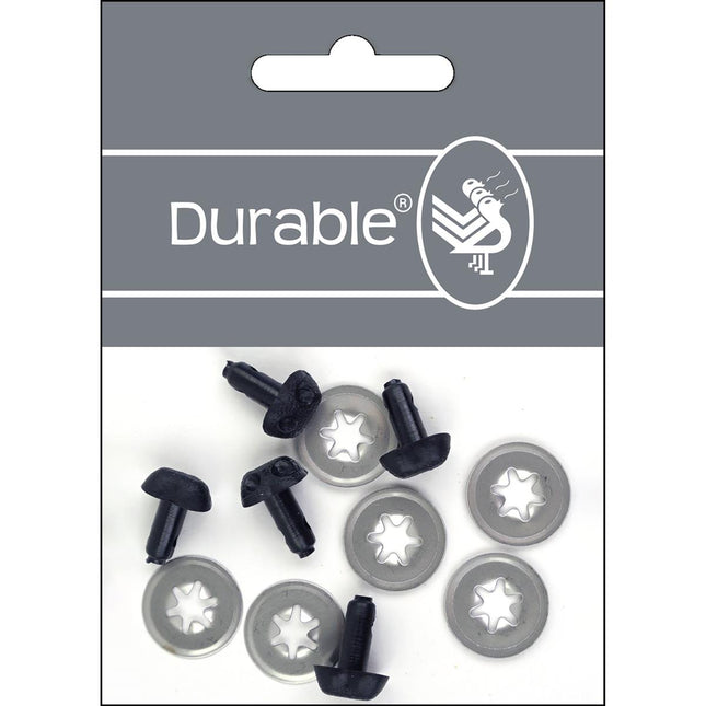 Durable - Neus zwart 12mm
