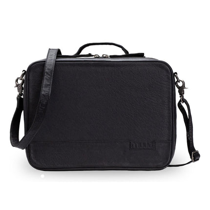 MUUD - Flora Handgemaakte leren tas - kleur black