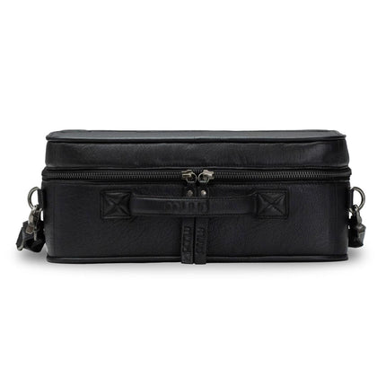 MUUD - Flora Handgemaakte leren tas - kleur black