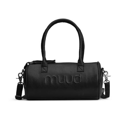 MUUD - Drew mini. Handgemaakt leren crossbody tas 29xØ15cm - kleur black