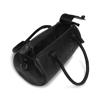 MUUD - Drew mini. Handgemaakt leren crossbody tas 29xØ15cm - kleur black