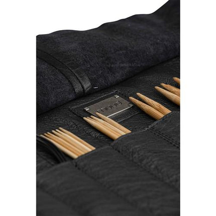 MUUD - Bea. Handgemaakt leren etui voor breinaalden - kleur black