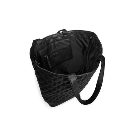 MUUD - Betsy XL. Handgemaakt leren shopper 43x46x43cm - kleur black