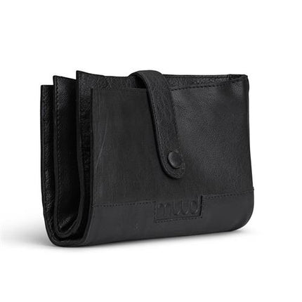 MUUD Billie Etui. Handgemaakt leren handwerketui C19x13cm - O27.5x38cm - kleur black