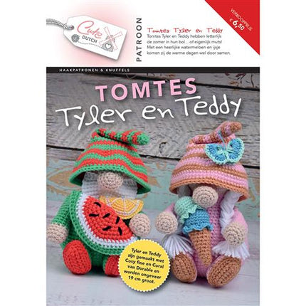 Joli livret de motifs hollandais Tomte Tyler et Teddy - Néerlandais