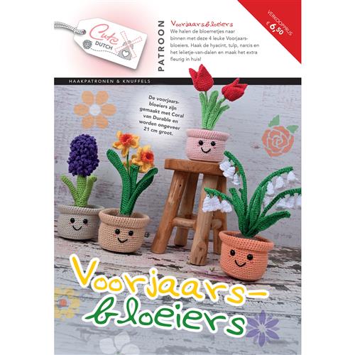 Cute Dutch Patronenboekje Voorjaarsbloeiers -  Nederlands