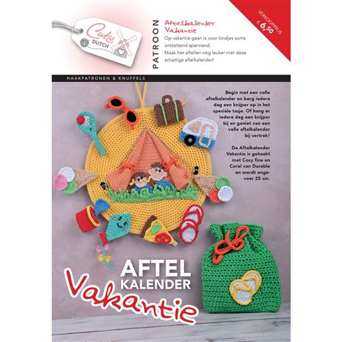 Calendrier de compte à rebours de vacances avec livret à motif hollandais mignon - Néerlandais