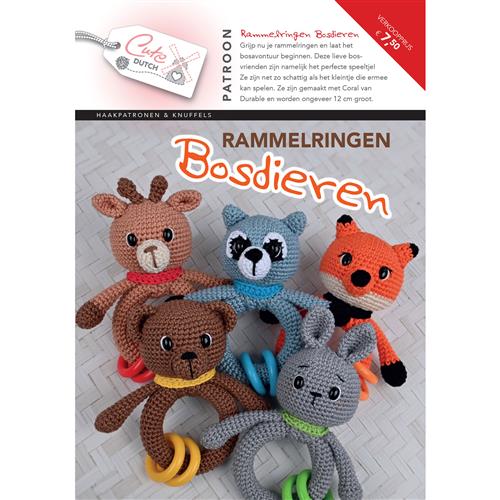 Cute Dutch Patronenboekje Rammelringen Bosdieren - Nederlands