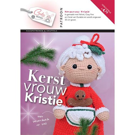 Cute Dutch Patronenboekje Kerstvrouw Kristie - Nederlands