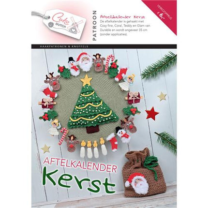 Calendrier de compte à rebours de Noël avec livret à motif hollandais mignon - Néerlandais