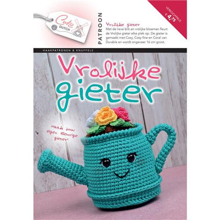 Cute Dutch Pattern Booklet Happy Watering Can - Dutch