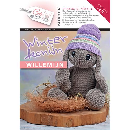 Cute Dutch Patronenboekje Winterkonijn Willemijn - Nederlands