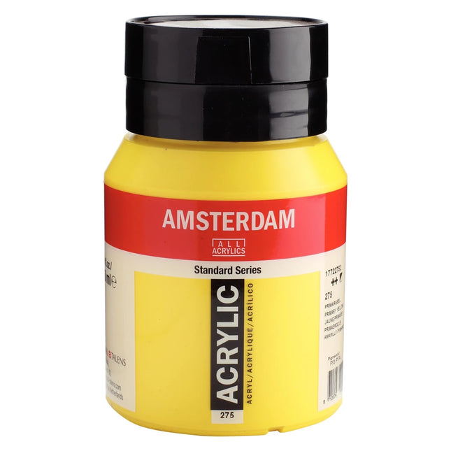 Amsterdam - Standard Series Acrylic Paint - Primary Yellow 275 - 500ml