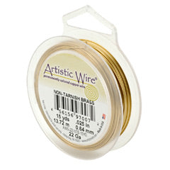 Artistic wire 26 gauge - non-tarnish brass