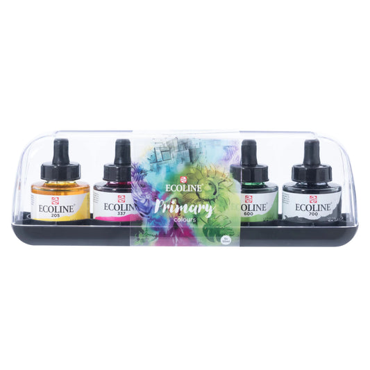 Talens Art Creation - Ecoline - Vloeibare waterverf set Primair | 5 x 30 ml