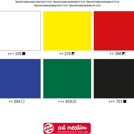 Talens Art Creation - Set de peinture acrylique 5 x 75ml