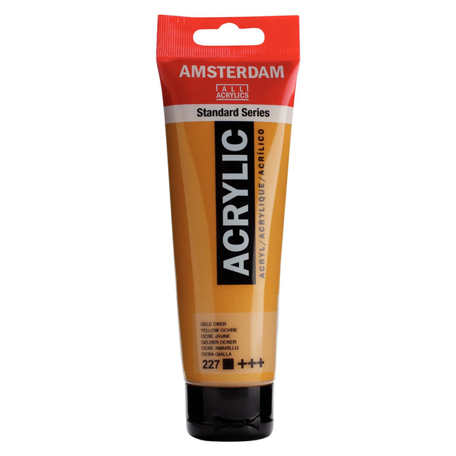 Amsterdam - Standard Series Acrylic Paint - Yellow Ochre 227 - 120ml