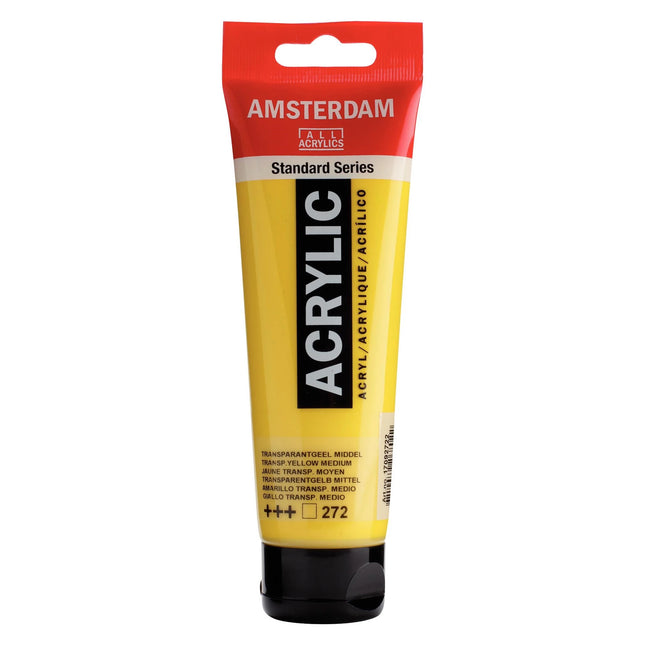 Amsterdam - Standard Series acrylverf - Transparantgeel Middel 272 - 120ml