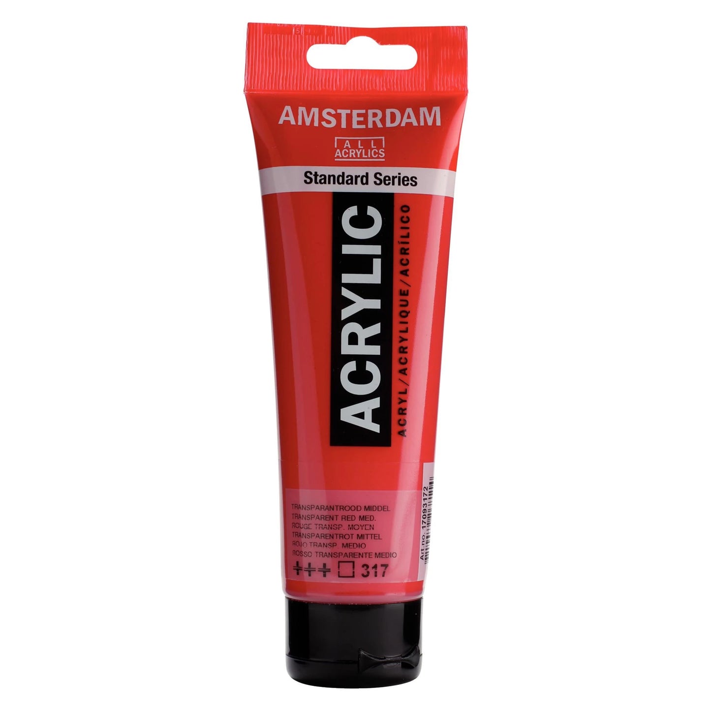 Amsterdam - Standard Series acrylverf - Transparantrood Middel 317 - 120ml