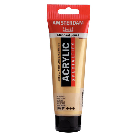 Amsterdam - Standard Series acrylverf - Lichtgoud 802 - 120ml