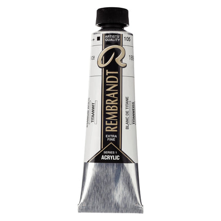 Rembrandt - Acrylverf - Titaanwit 105 - 40ml