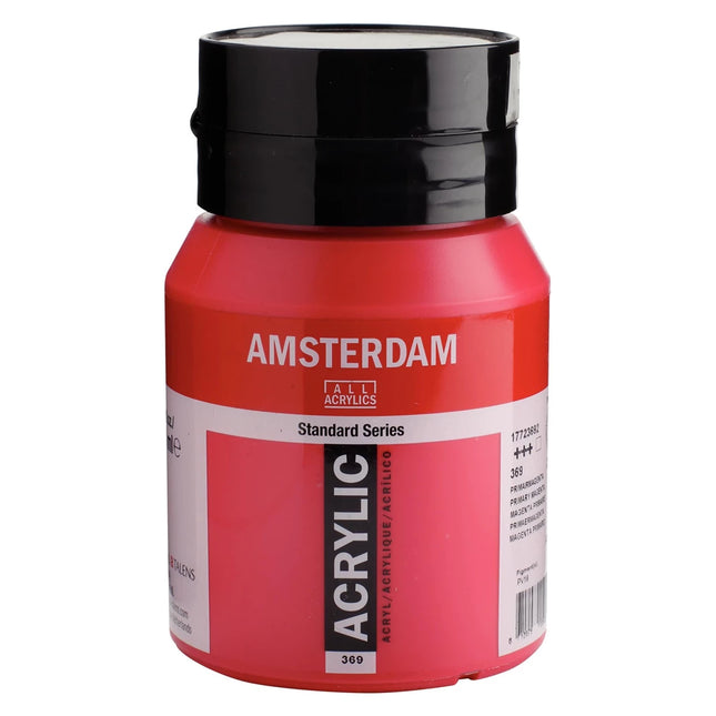 Amsterdam - Standard Series Acrylic Paint - Primary Magenta 369 - 500ml