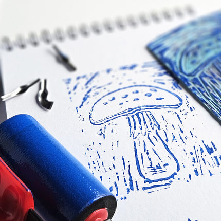 Creativiteit met een stempel! Sip & Stamp met lino - Private event