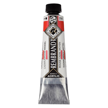 Rembrandt - Acrylverf Cadmiumrood Middel 314 - 40ml