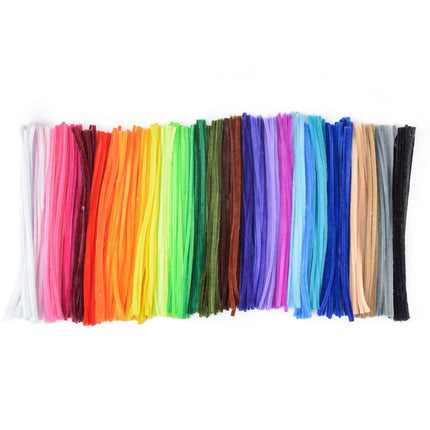 Vaessen Creative - Chenilledraden 6mm 400st. 30cm Assortiment 400st