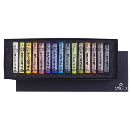 Rembrandt -  Soft pastel set Algemene Selectie - 15 hele pastels