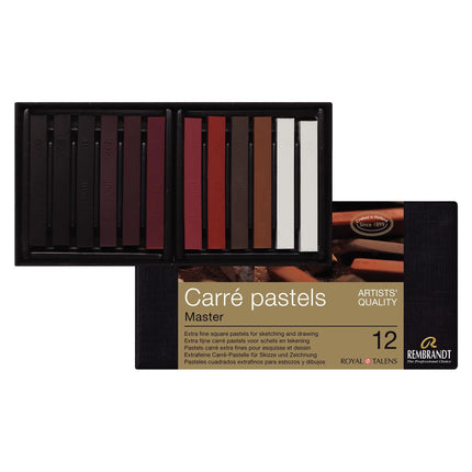 Rembrandt - Carré pastel set Master - 12 kleuren