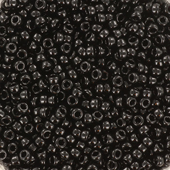 Miyuki rocailles 11/0 - opaque black - 10g