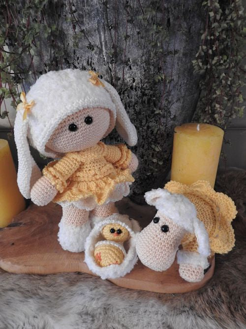 Kit au crochet Ensemble drôle de Pâques