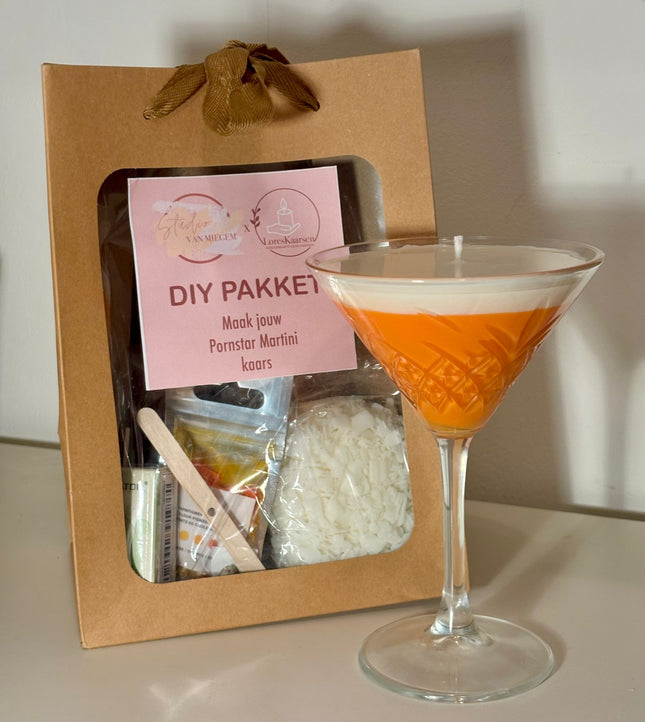 DIY-pakket Maak jouw Pornstar Martini kaars