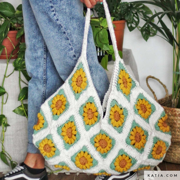 Katia - haakpakket sunflower handbag