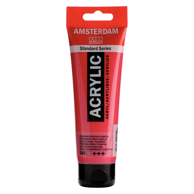 Amsterdam - Peinture acrylique Série Standard - Rouge Violet Permanent 348 - 120ml