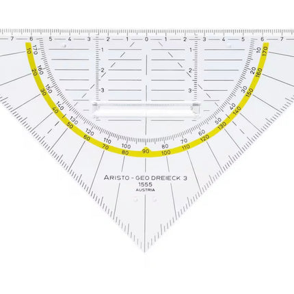 Aristo - Geodriehoek 20cm met greep