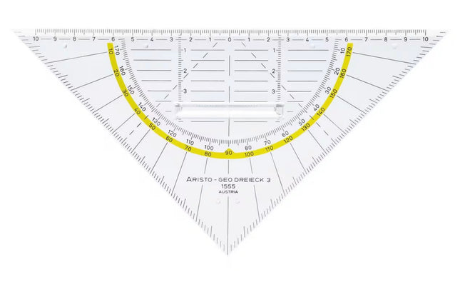 Aristo - Geodriehoek 20cm met greep