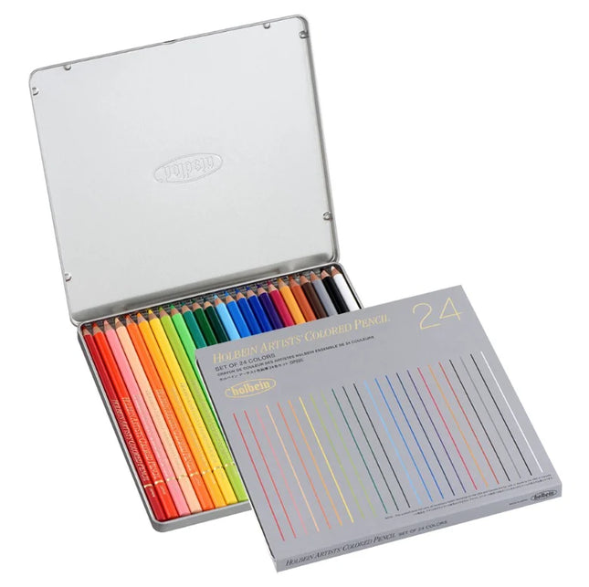 Holbein Artists oil based kleurpotloden set van 24