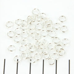 Open ring lichtzilver - 6 mm extra mooi aansluitend